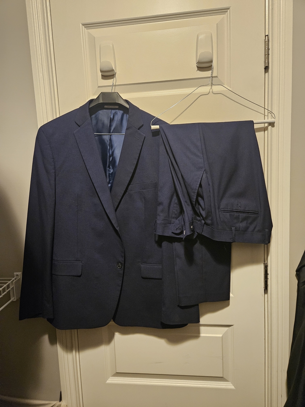 Alfani Men's Navy Two-Piece Suit - Blazer & Trousers